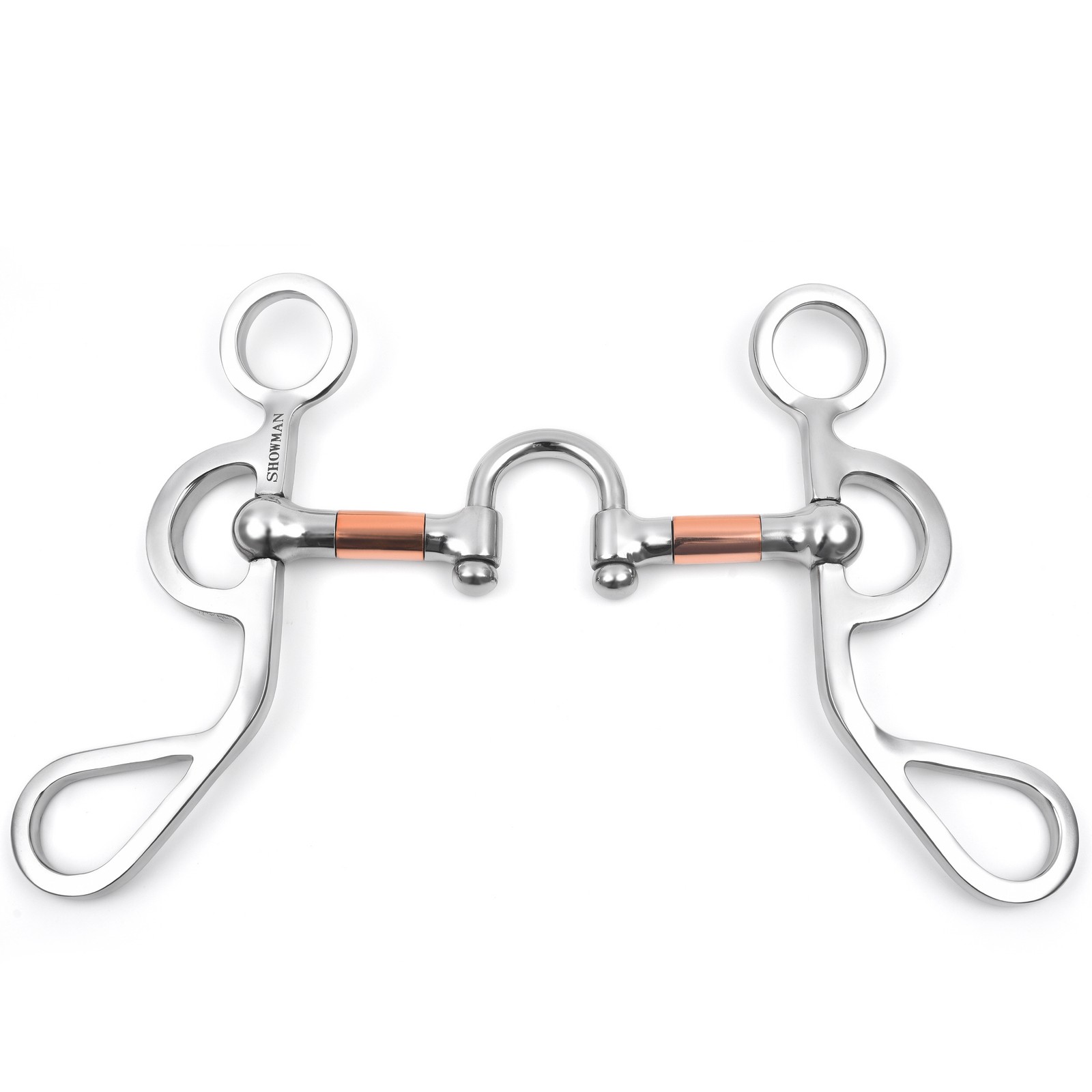 Showman Argentine Shank Bit w/ Full Bar Copper Correction Port
