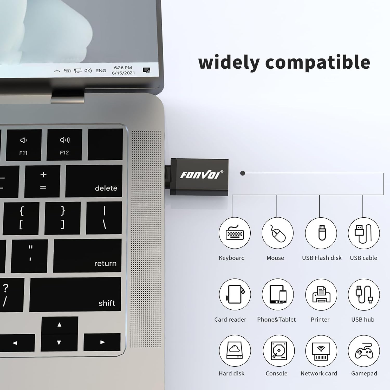 Ultra-Compact USB Type C to USB 3.0 Adapters (4-Pack) - Effortless Data Transfer