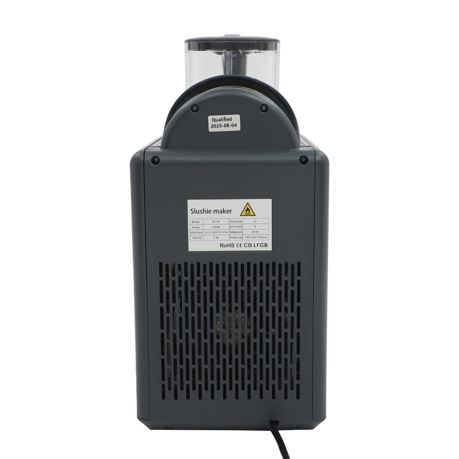 Frozen Drink Machine, Shaved Ince Machine with Self-Cleaning Function, Grey