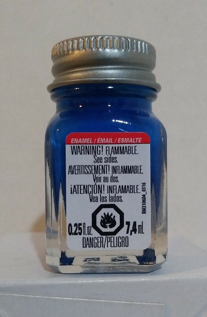 Testors Premium Paint 1176 TT, Fluorescent Blue