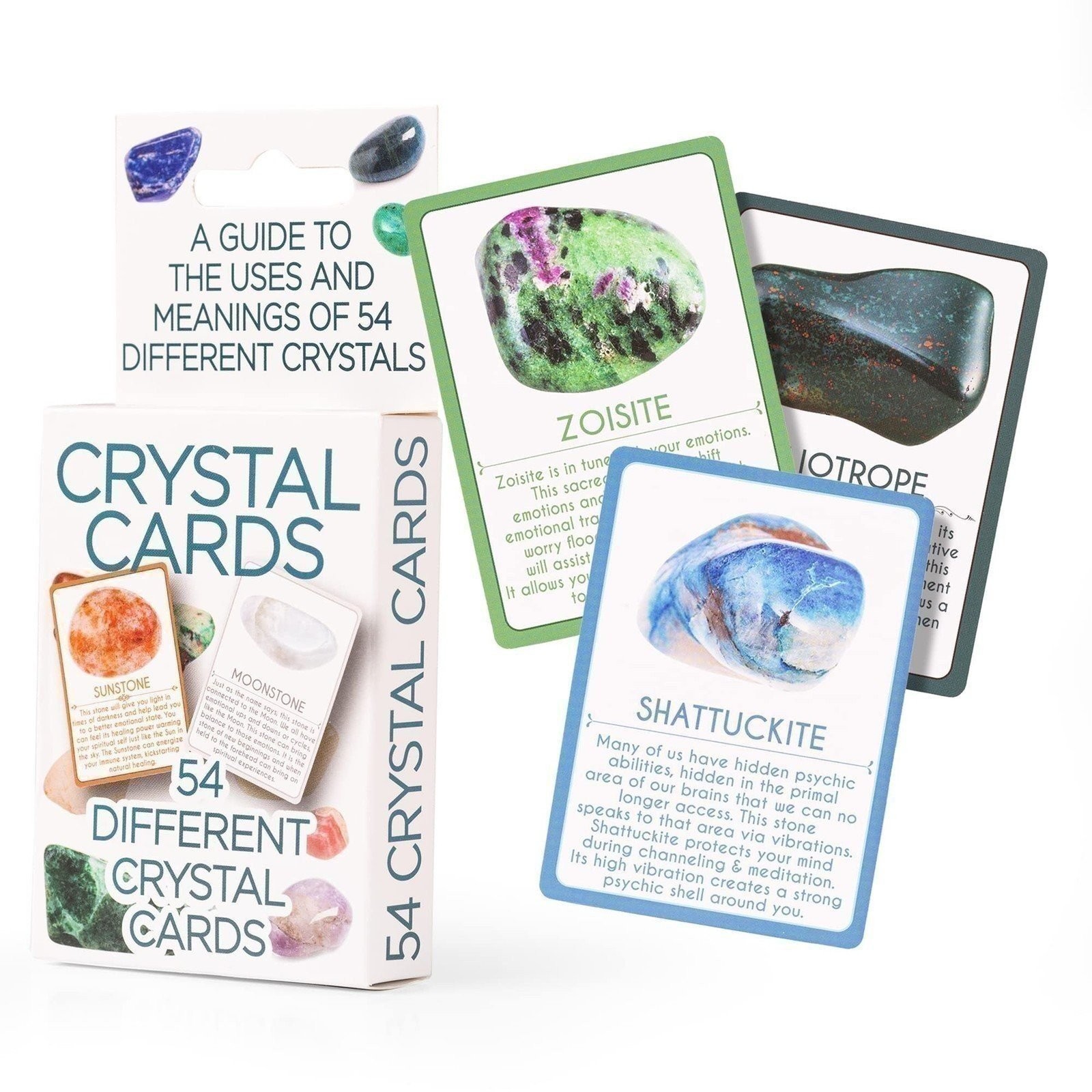 Crystal Healing Deck- Complete Guide to Meaning & Uses of Crystal, Stones,...