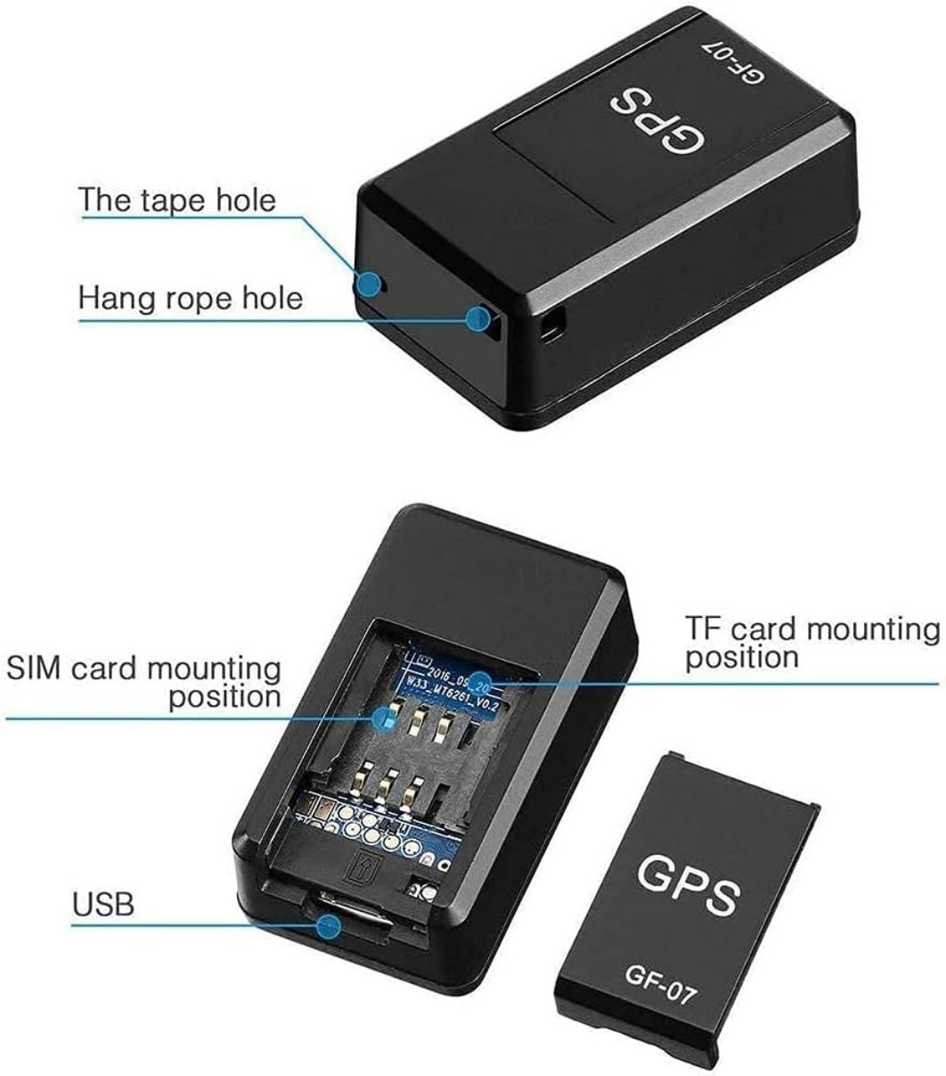 2Magnetic GF07 GPS Tracker for Vehicles Mini Magnetic GPS Real time Car Locator-