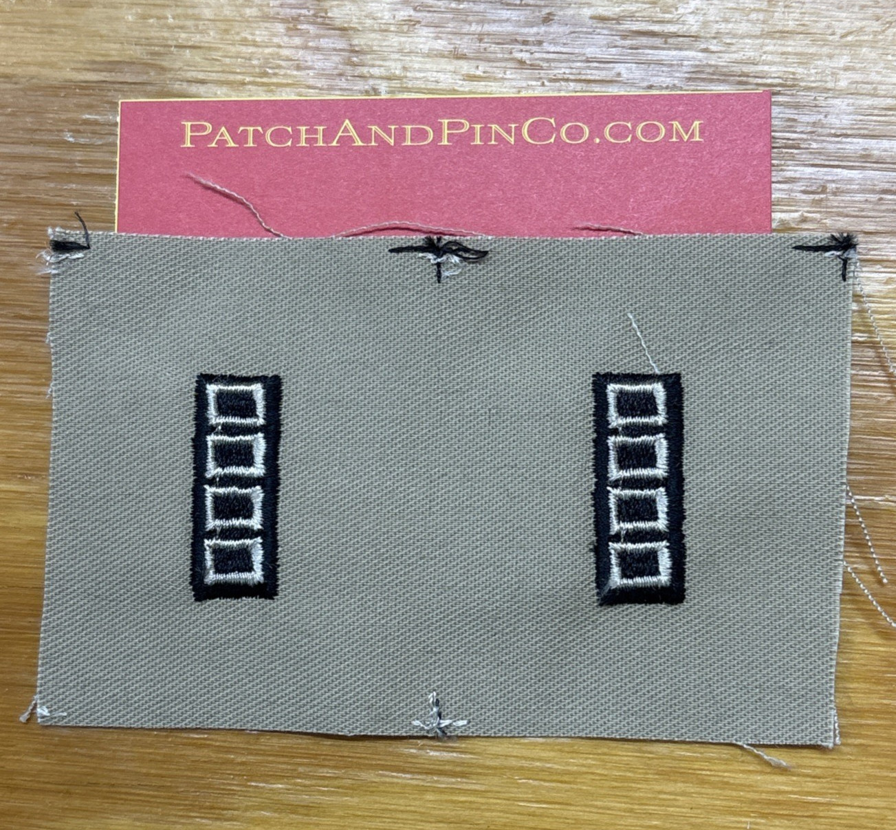 Vintage US Army Rank Insignia Patch Warrant Officer 5 WO5 Desert Tan DCU