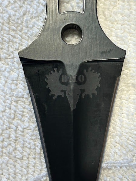 Tactical/Survival knife: DEAD MOOSE OPS (DMO) Knives Double Edged Dagger Black