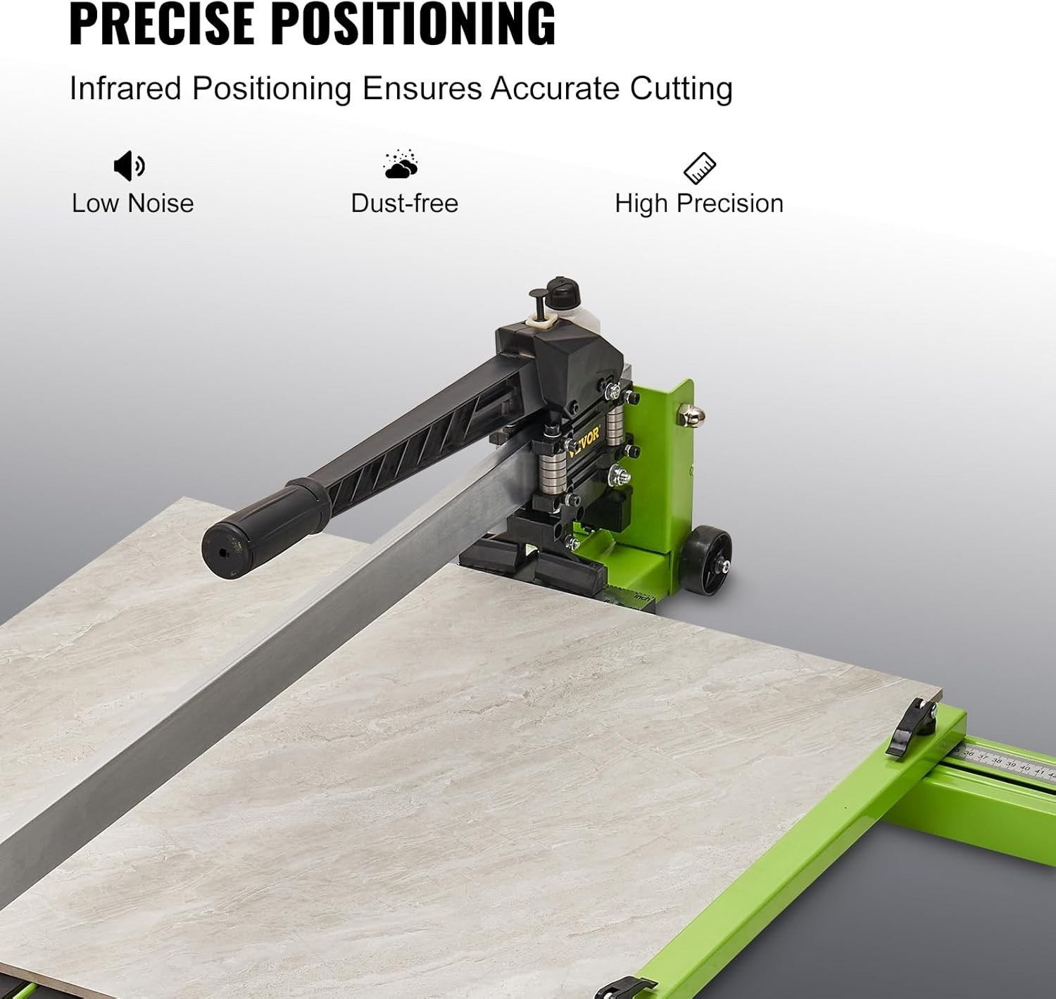 Precision 48" Manual Tile Cutter with Laser Guide for Perfect Cuts