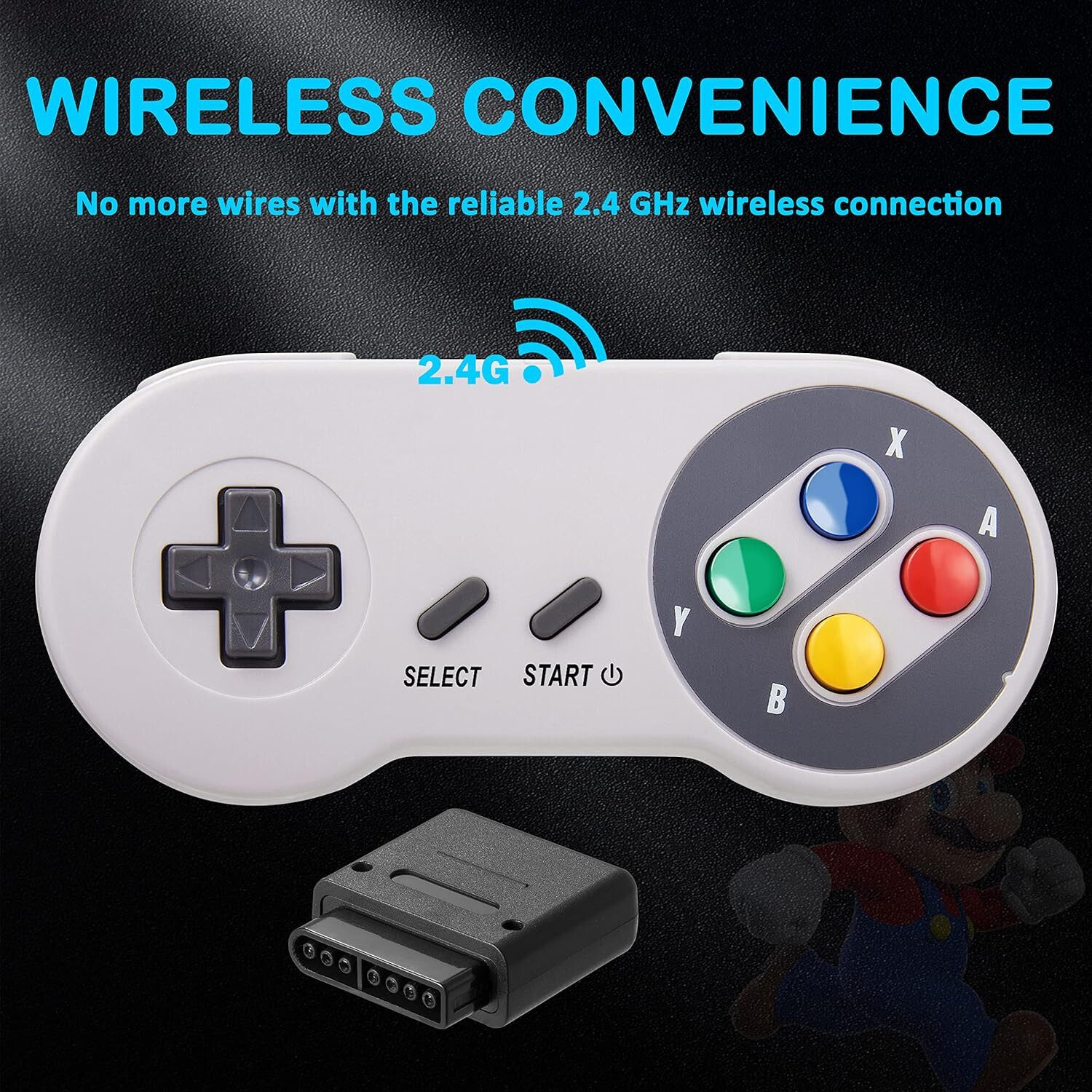 2PCS SNES Game Controller for Original Super Nintendo Game Entertainment System