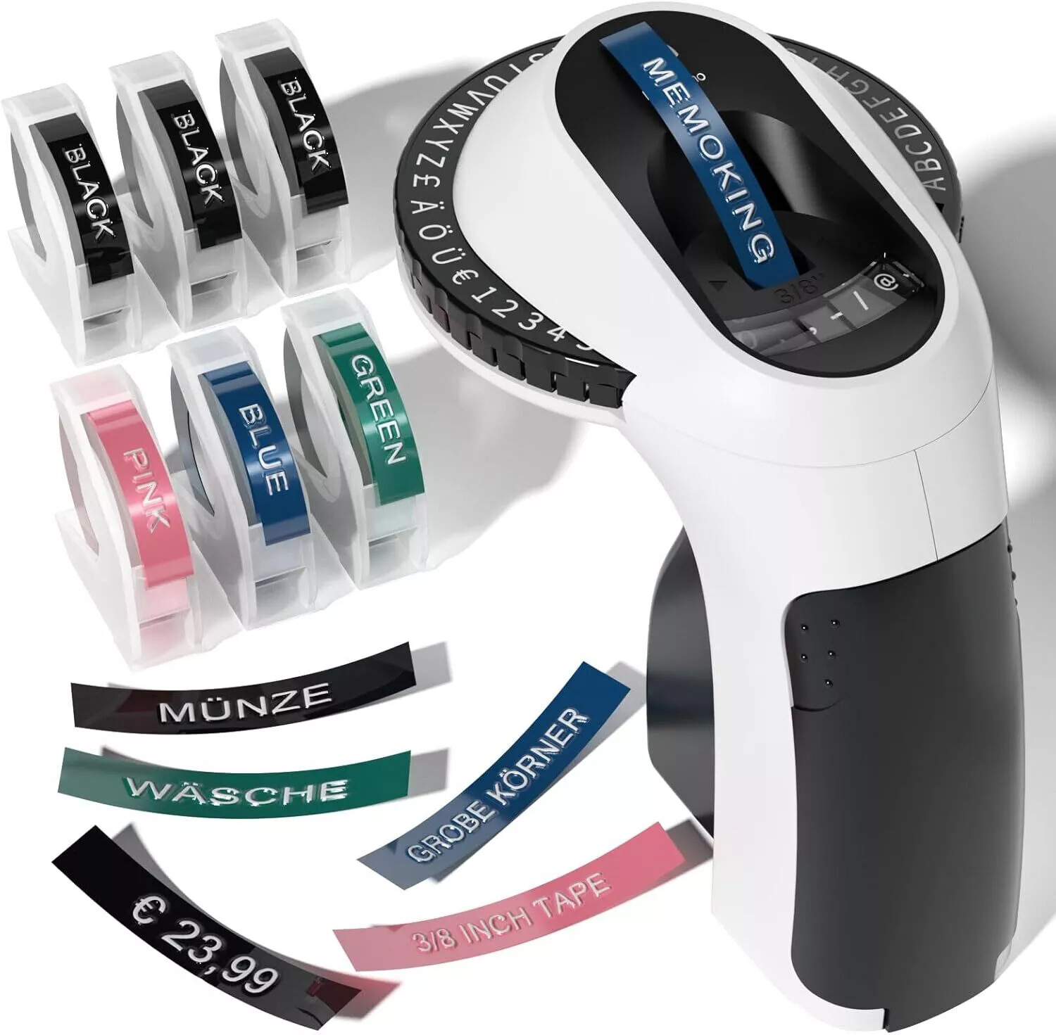 Dymo Omega Embossing Label Maker with 6PK Label Tapes 9mm Dymo Junior Embosser