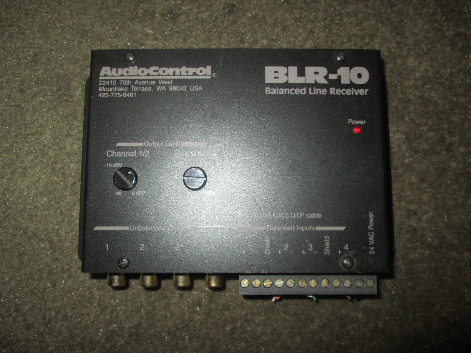AudioControl BLR-10 Balanced Line Receiver