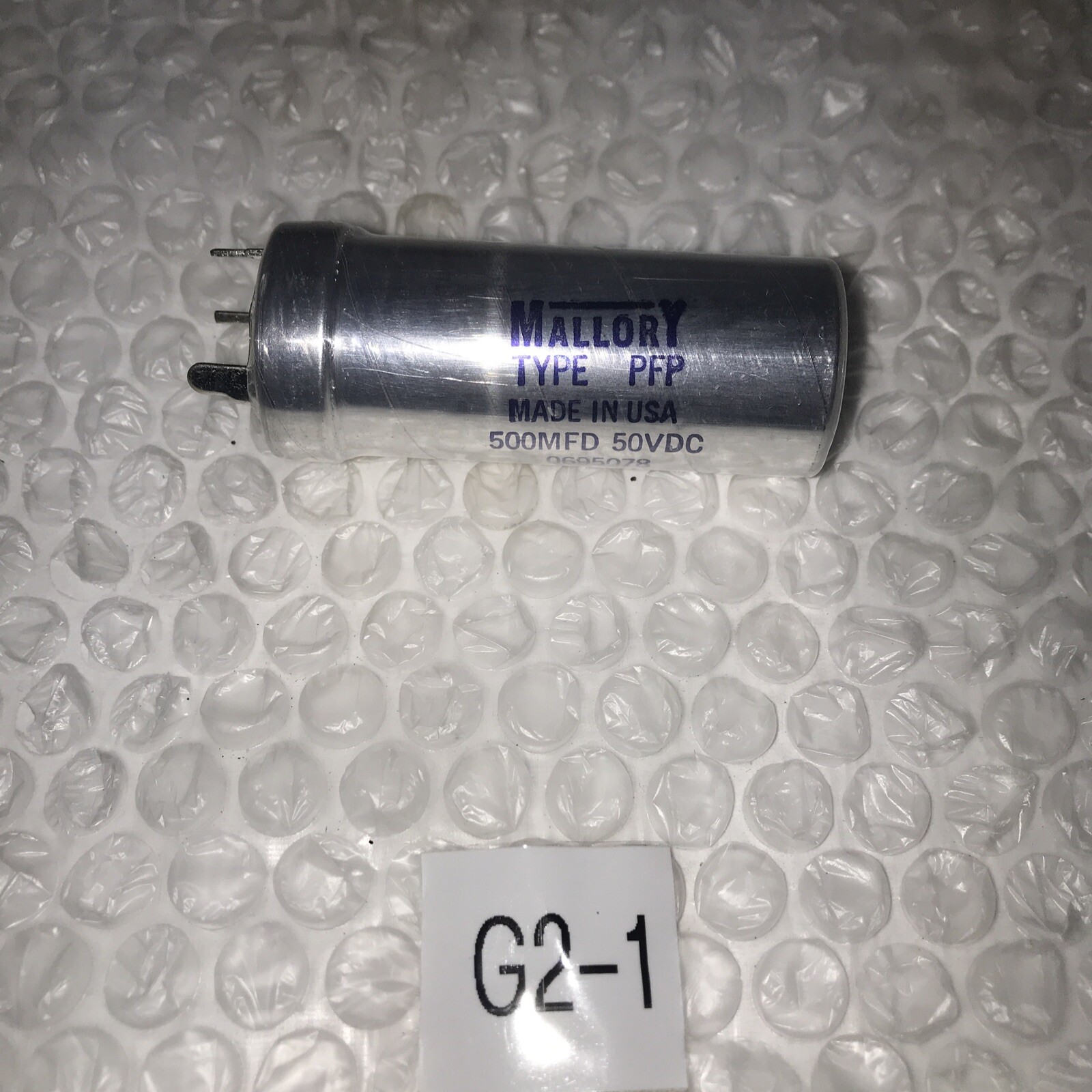* New Mallory 235-7240 500MFD 50VDC Capacitor 0695078#