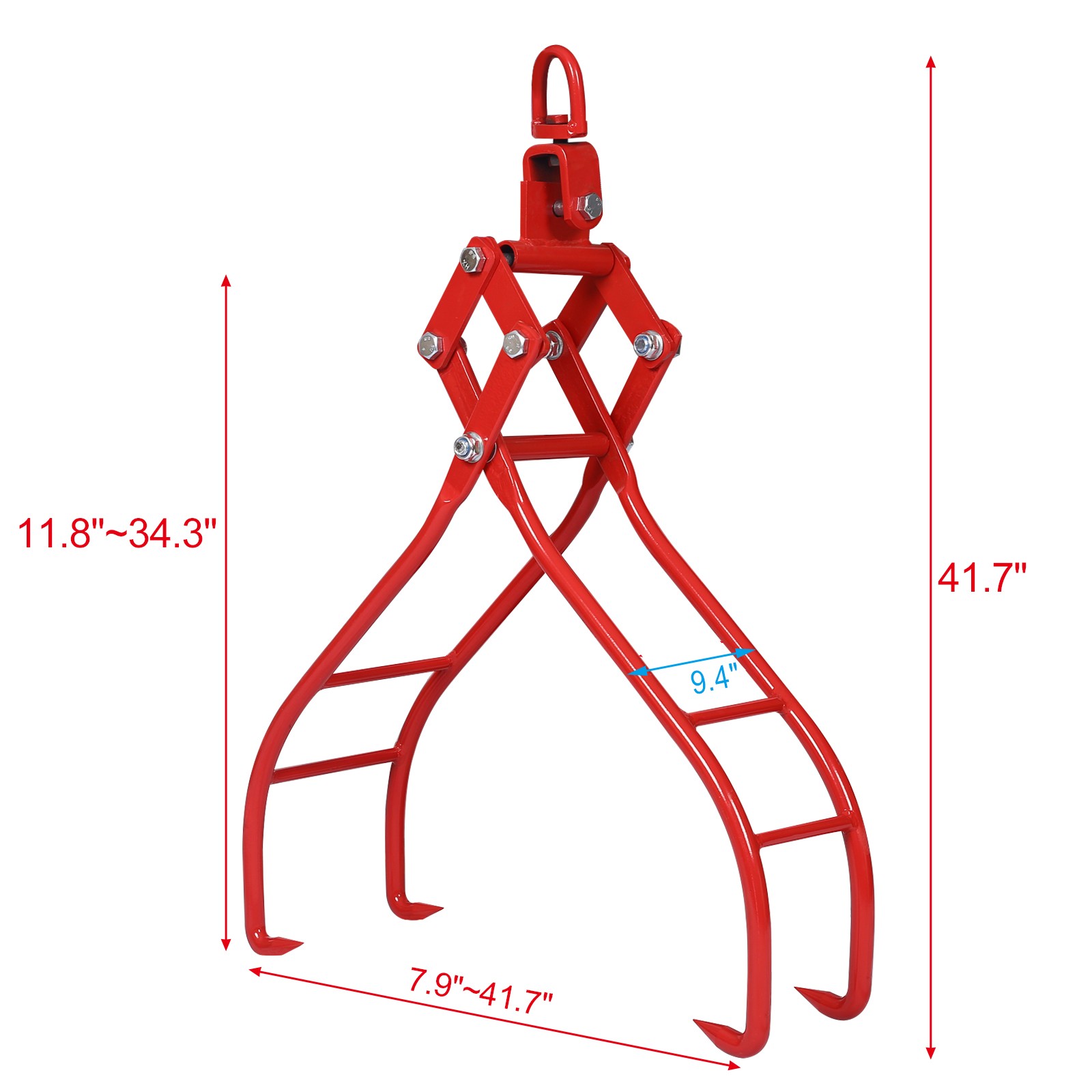 36 inch Log Lifting Tongs Log Grabber Skidding Log Lifting Tongs Timber 4 Claw