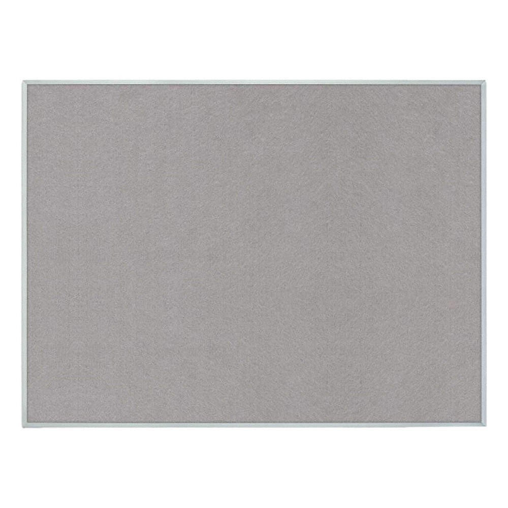 UNITED VISUAL PRODUCTS UV642AEZ-GREY-SATIN Bulletin Board, Fabric, 36H x 48W In