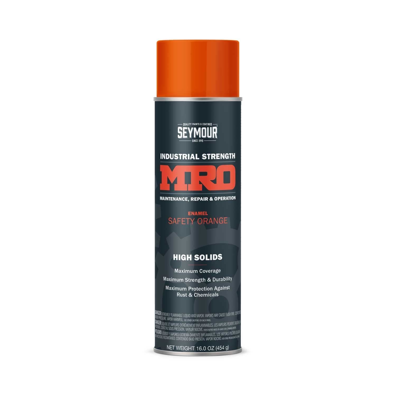 SEYMOUR 620-1451 High Solids Spray Paint, Safety Orange