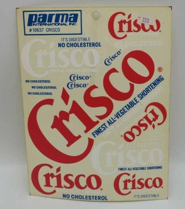 Parma International RC Racing Body Decal Crisco Cholesterol Vegetable Shortening