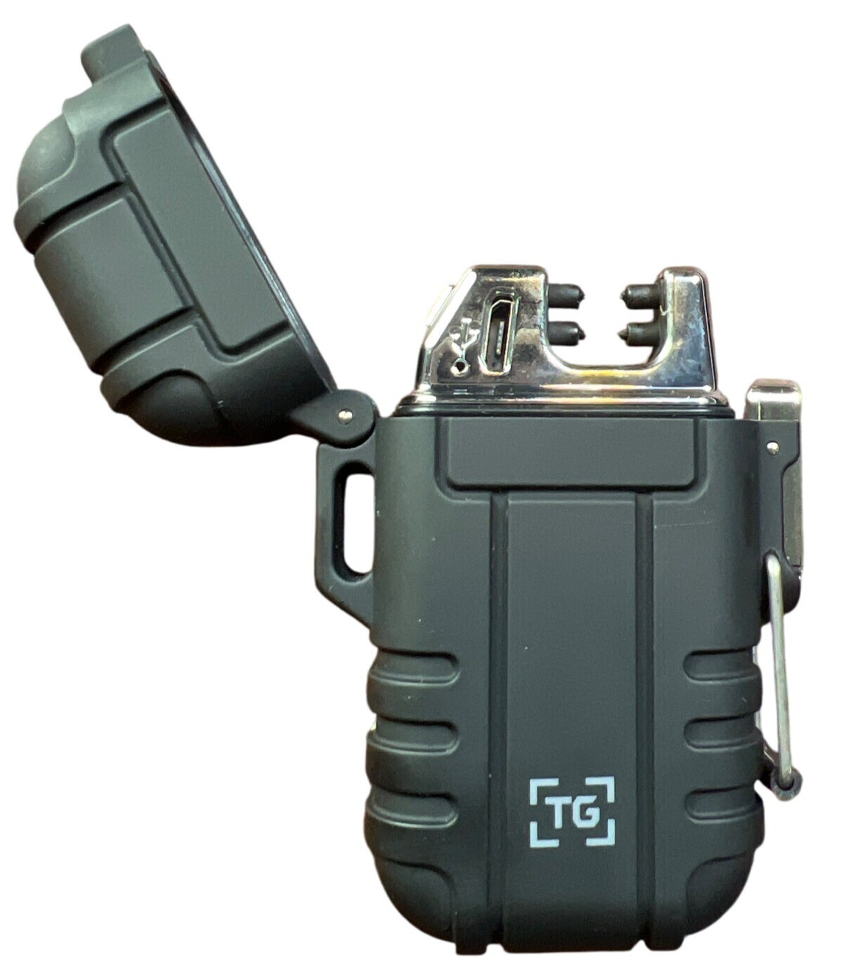 Windproof USB Rechargeable Dual Arc Plasma Lighter With Case