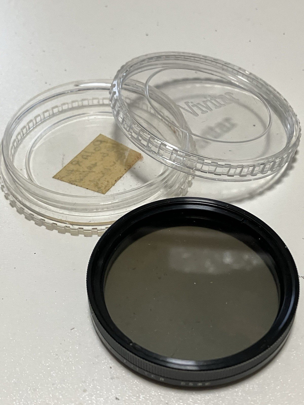 Vtg Vivitar 55mm Camera Lens Polarizing Filter Original Japan with Case