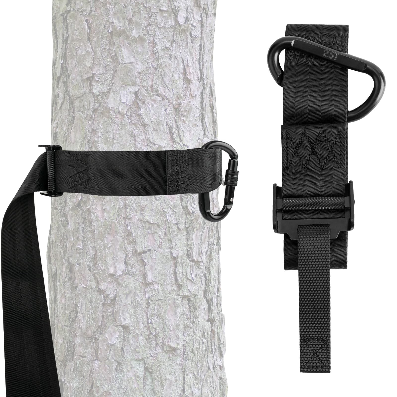 Quick-Connect Treestrap for Hunter Safety System - Climbing Stand Strap Trees...