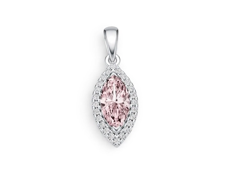 Sterling Silver Semi Mount Pendant Setting Marquise MQ 10X5mm