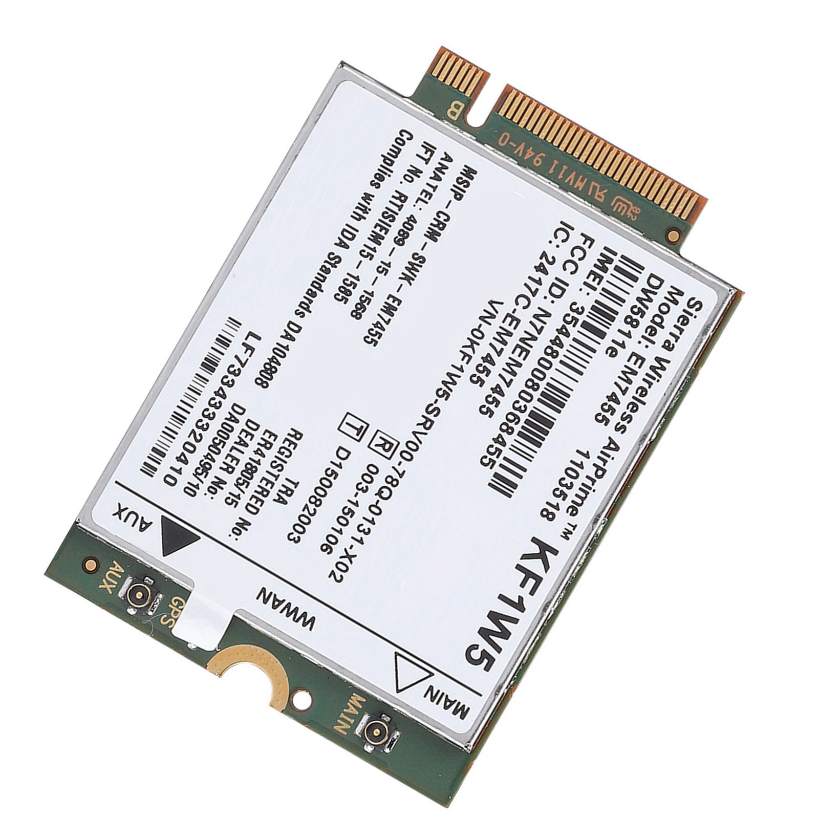 Replacement Wireless EM7455 Card Module - LTE Support For Premium