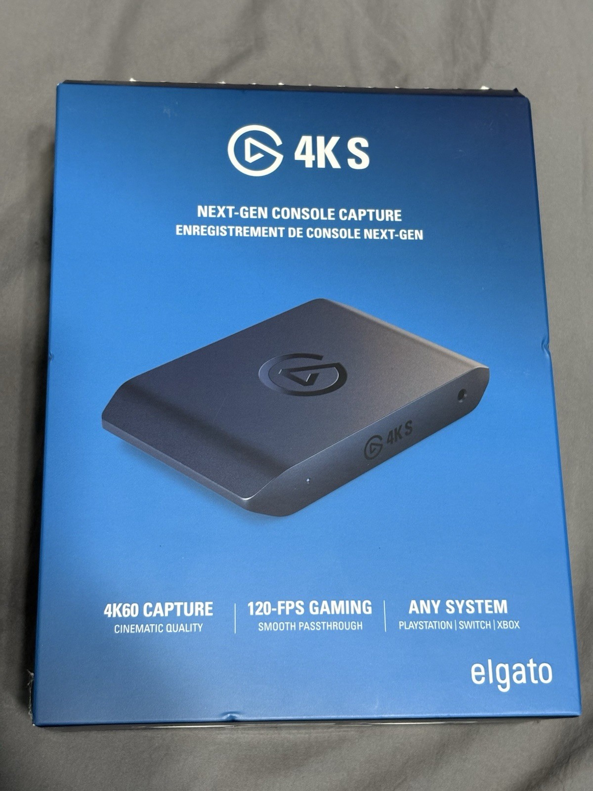 Elgato 4K S External Capture Card 4K60 Passthrough, 120-FPS