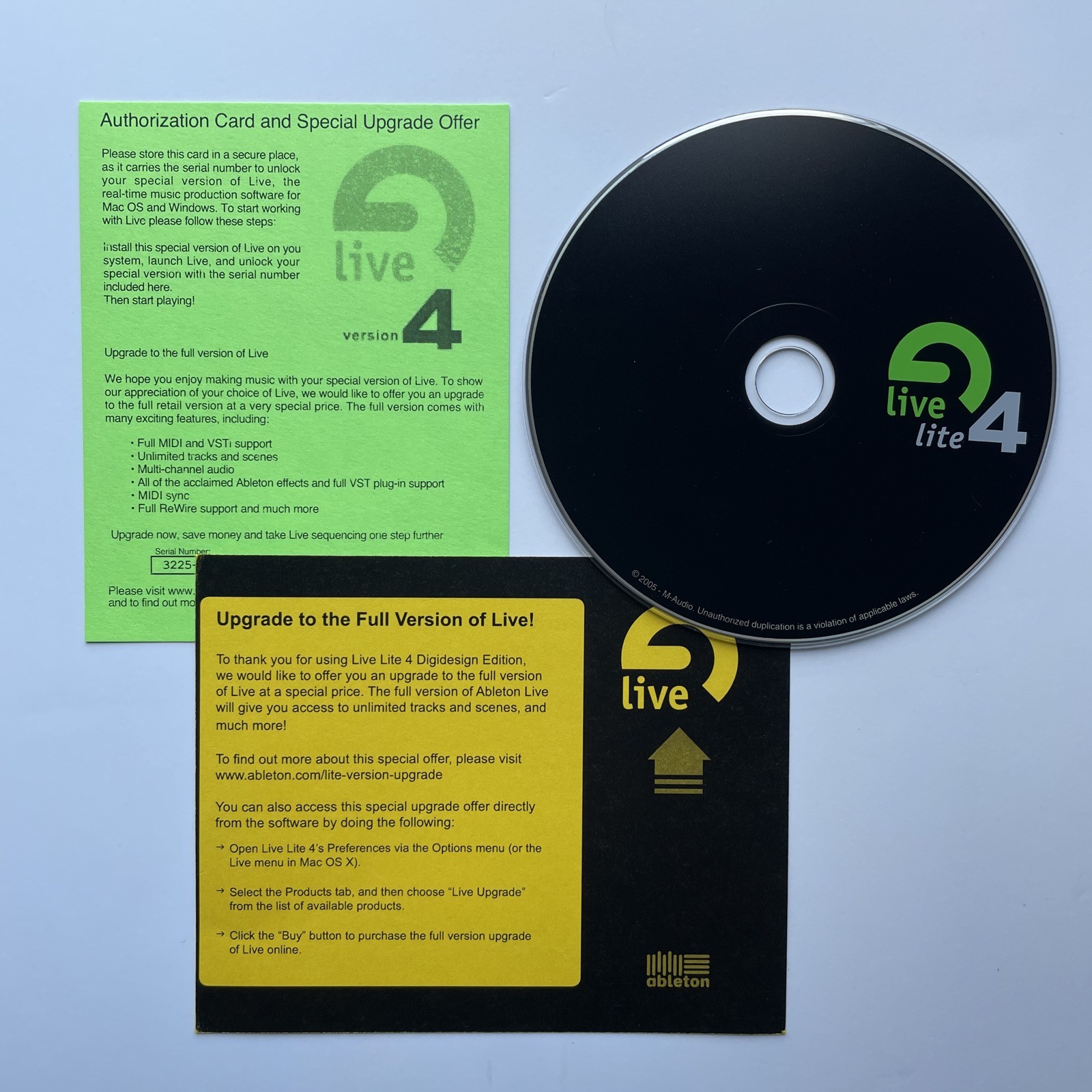 Ableton Live Lite 4 Install Disc CD DAW Music Creation Software