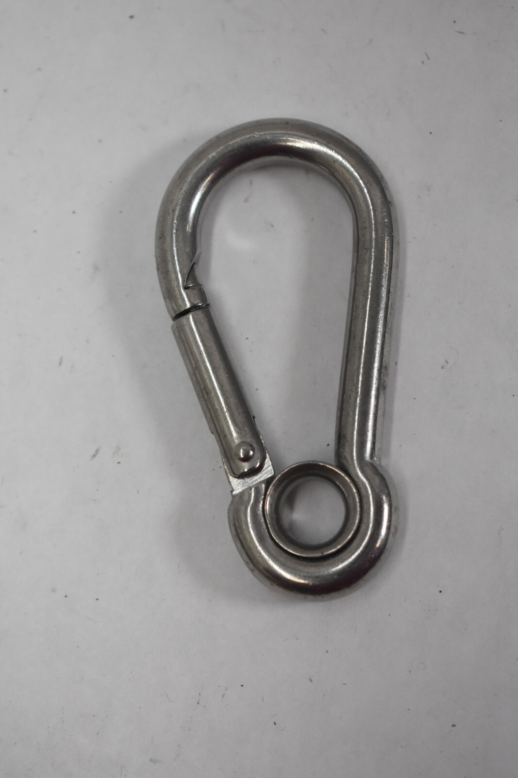 Boat Marine Clip Steel Safety Spring Hook Carabiner w/ Rope Holder 3 Pack