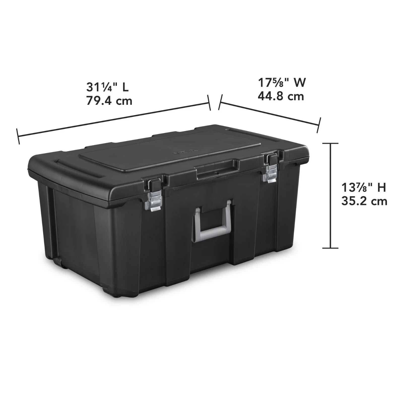Sterilite Footlocker, Heavy Duty Plastic Storage Container
