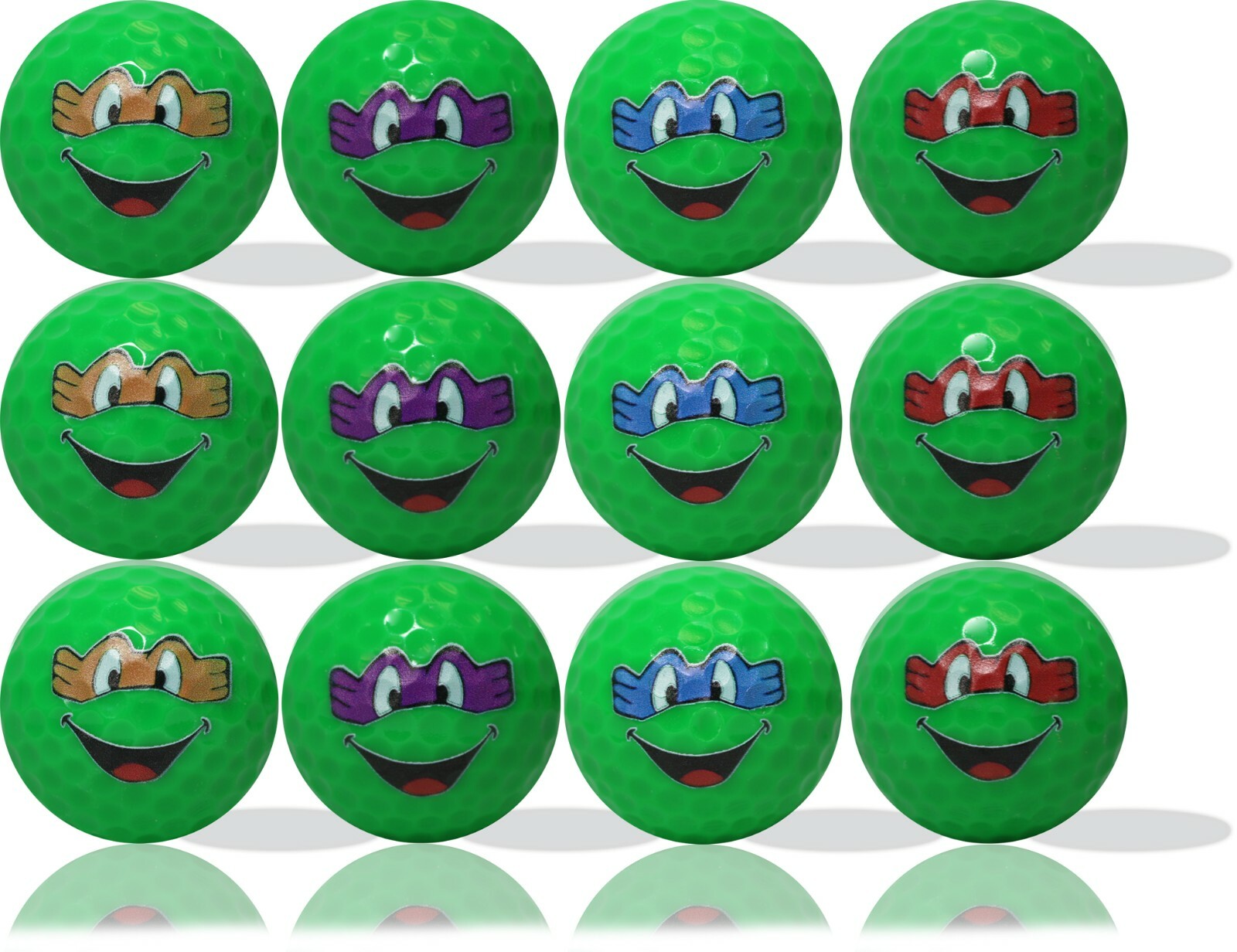Kungfoo Turtles Golf Balls 12 Pack - Perfect Gift Idea