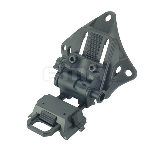 Airsoft Ops Helmet Black Vas Cover + CNC Metal NVG Wilcox Stand PVS 15 18