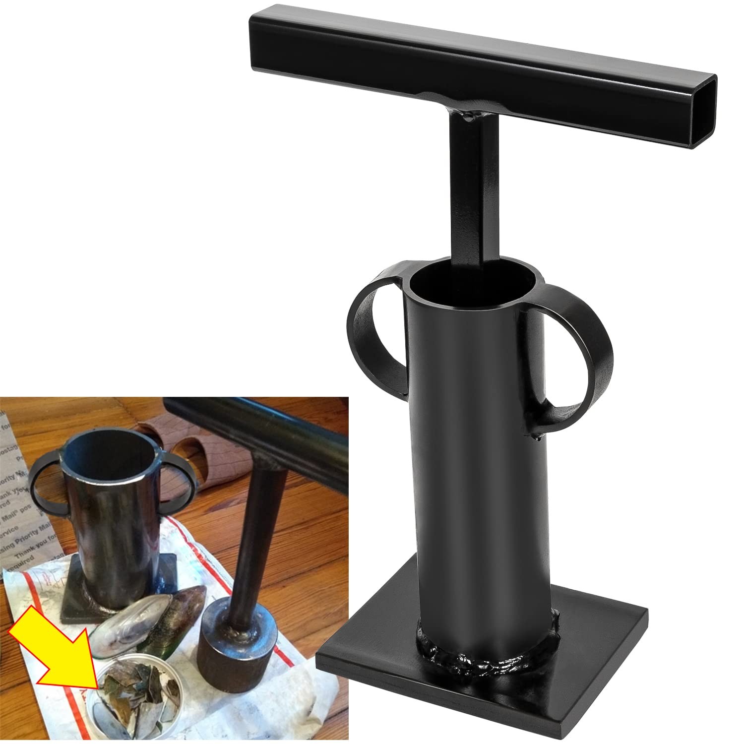 Rock Crusher Heavy Duty Frit Maker Glass Breaker Ore Crusher Gold Panning Min...
