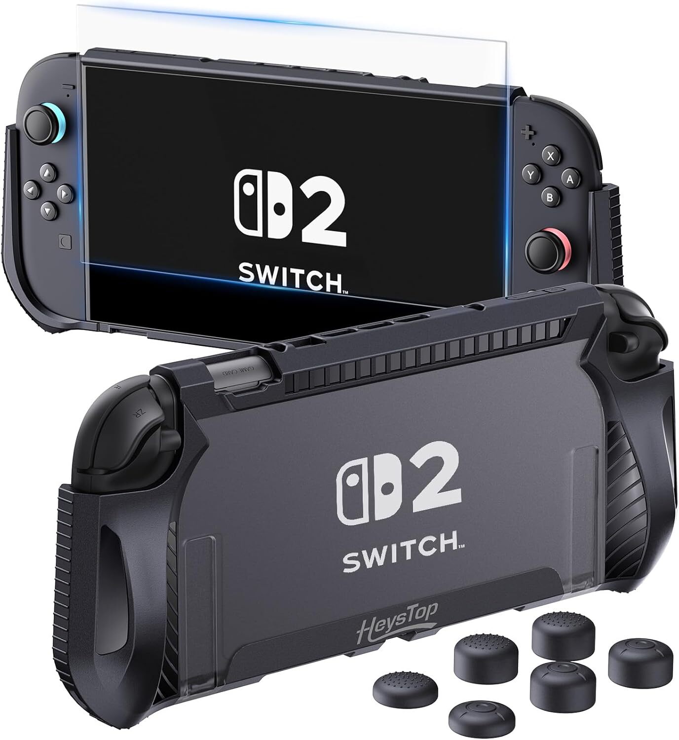 For Nintendo Switch 2 Case with Screen Protector - Dockable Shockproof Cover