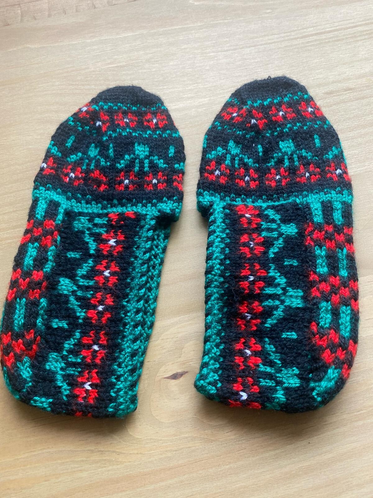 Knitted socks handmade