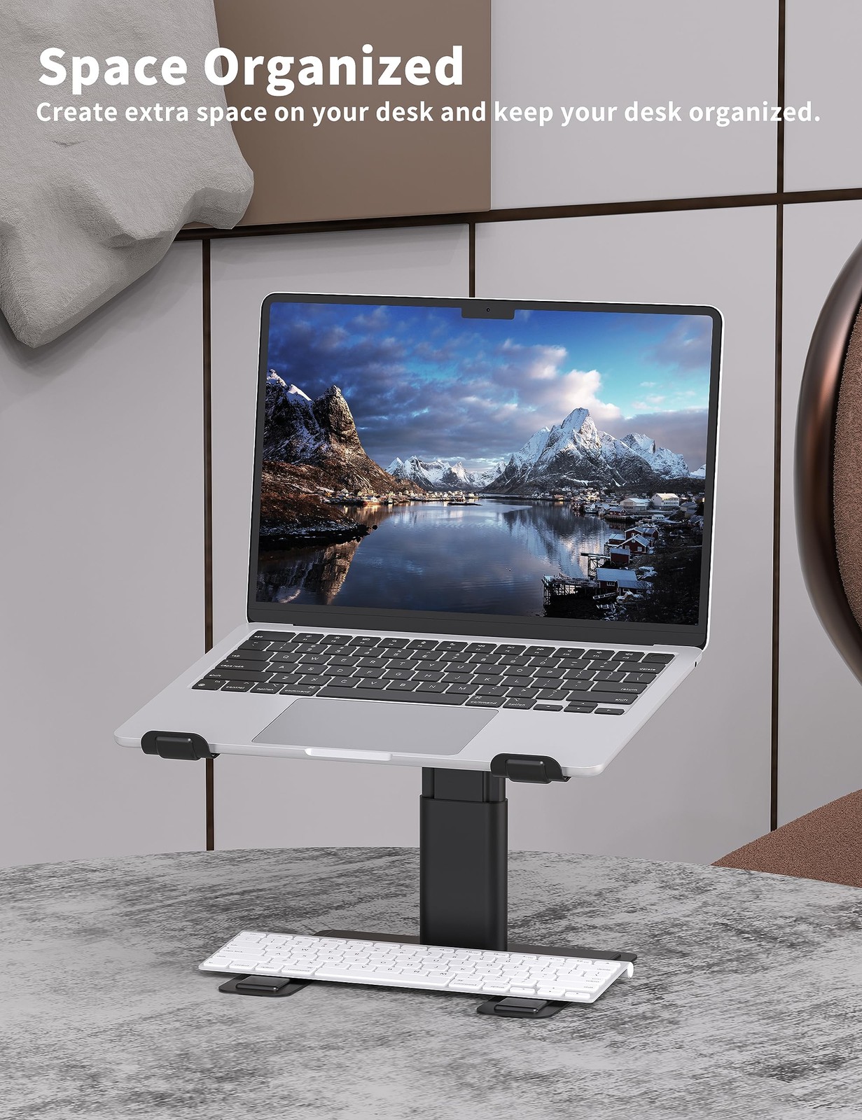 Laptop Stand for Desk, Computer Stand Adjustable Height, Ergonomic Notebook L...