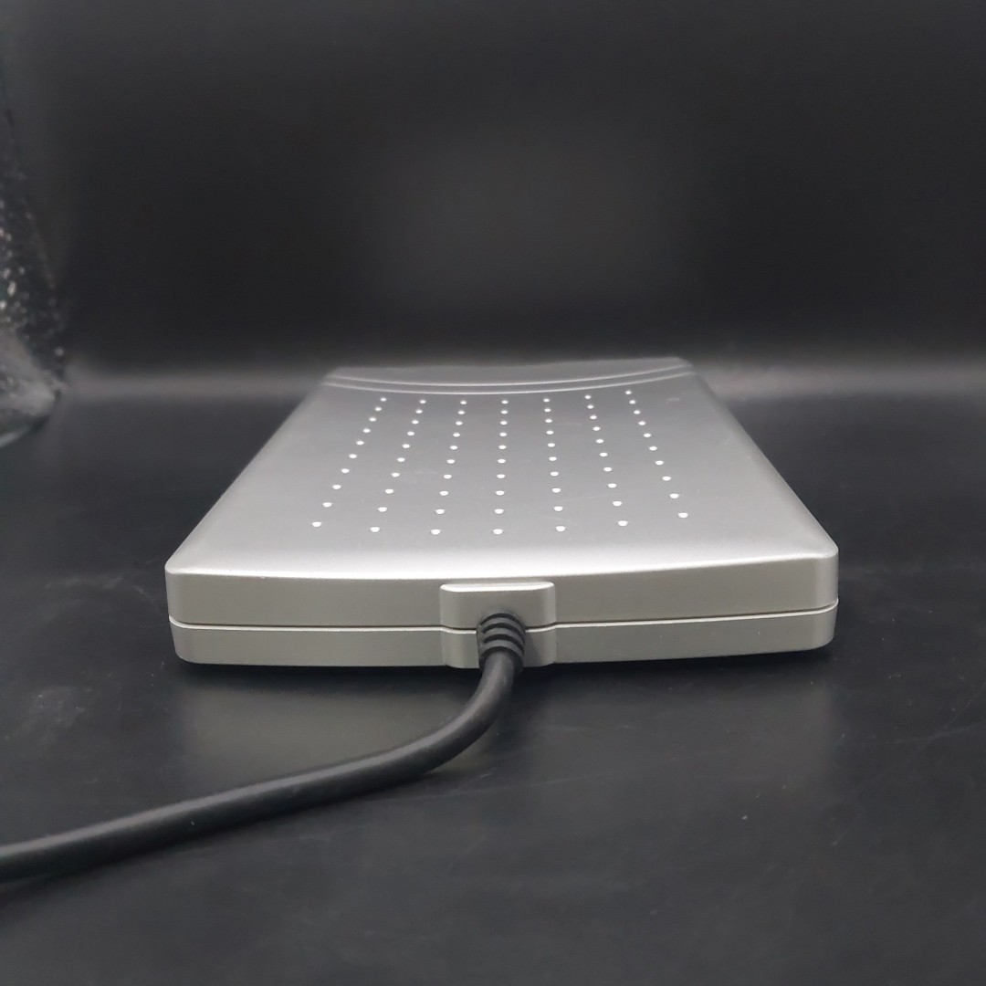 Dynex External Floppy Disk Drive DX-EF101 Gray Silver USB - Tested Working Used