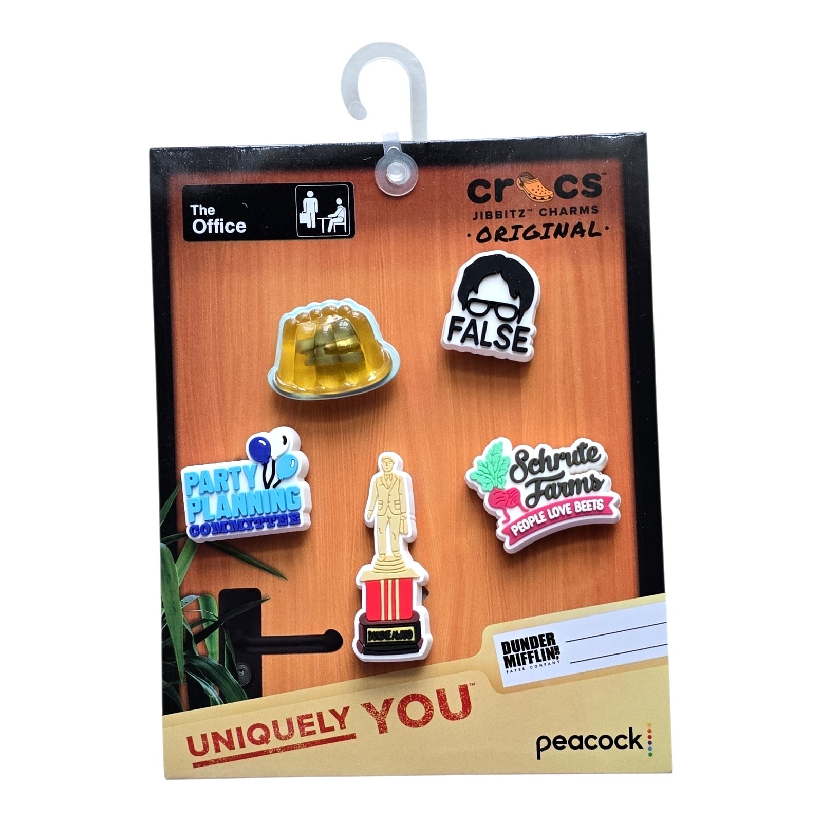 Crocs Jibbitz The Office 5 Pack Shoe Charms Dunder Mifflin Dwight Schrute NWT