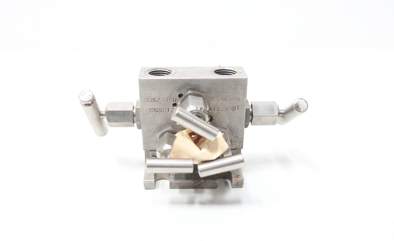 Precision General M-652SCG Stainless Five Valve Instrument Manifold 1500psi