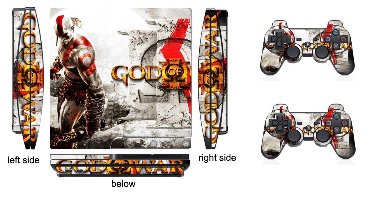 210 Skin Sticker for PS3 PlayStation 3 Slim and 2 controller skins