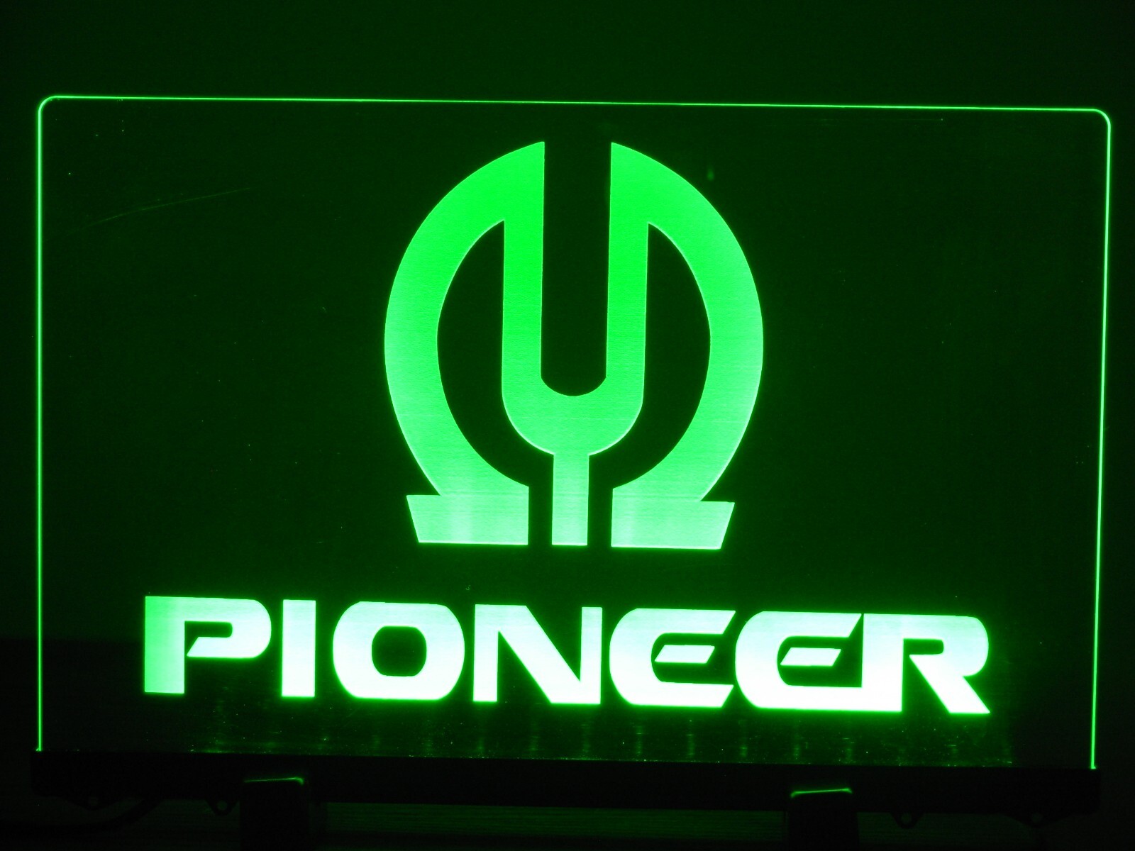 PIONEER LOGO  ETCHED ACRYLIC LED SIGN
