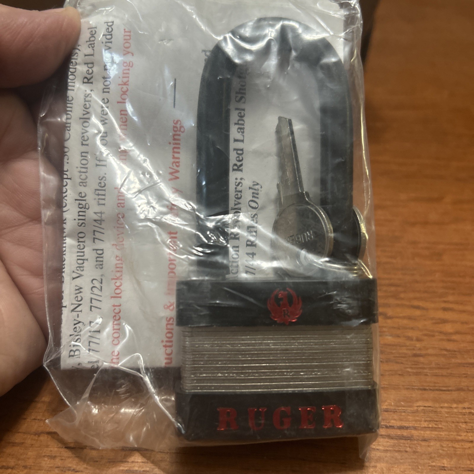 Ruger Gun Rifle Pistol Lock Padlock #5025A  1832-02 NIP