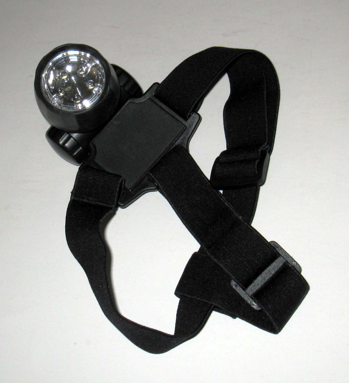 Cyclops LED Round Headlamp Headlight White 2 Setting Flashlight Tested Working
