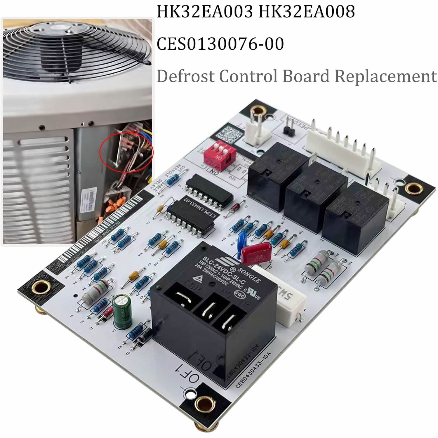 For HK32EA003 HK32EA008 Defrost Control Board CEBD430433-10A