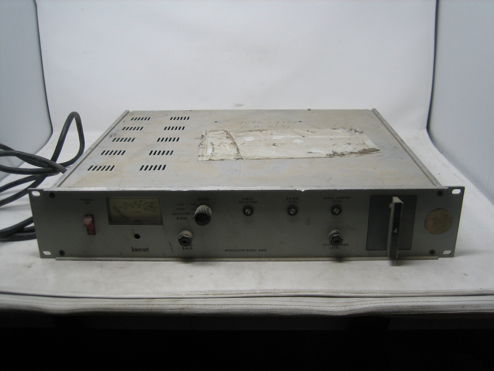 vintage 70s telemet modulator model 4400 rf video radio vtg tested powers on 4