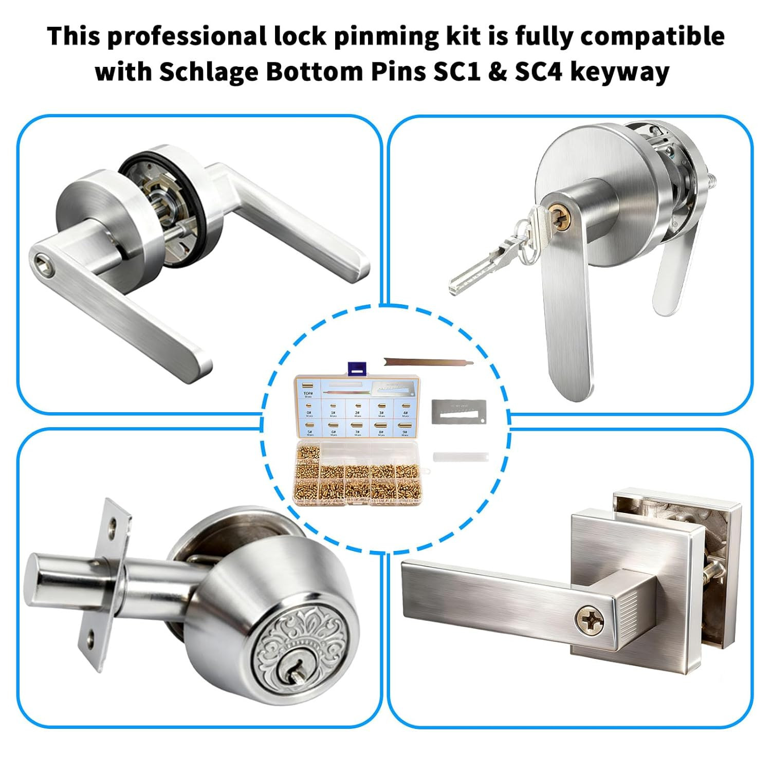 SC1/SC4 Keyway Re-Key Kit for Schlage Locks - DIY Home Security Solution