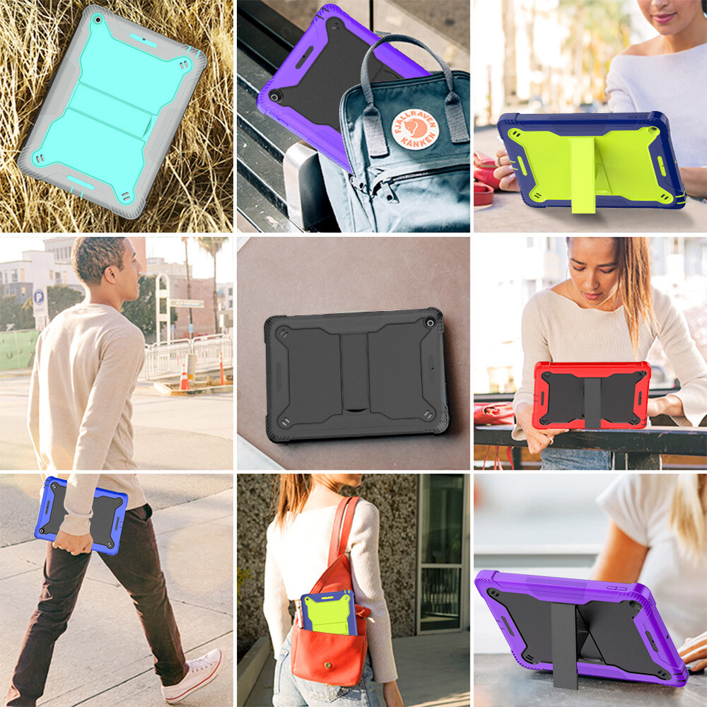 For iPad 10.2" 5th/6th/7th/8th/pro 11" 9.7"Kickstand Case Shockproof Back Cover