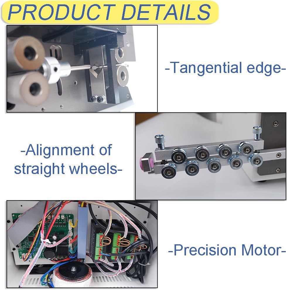 Automatic Wire Stripping Machine for 32-12AWG Copper Wires, Electronic Wire Cutt