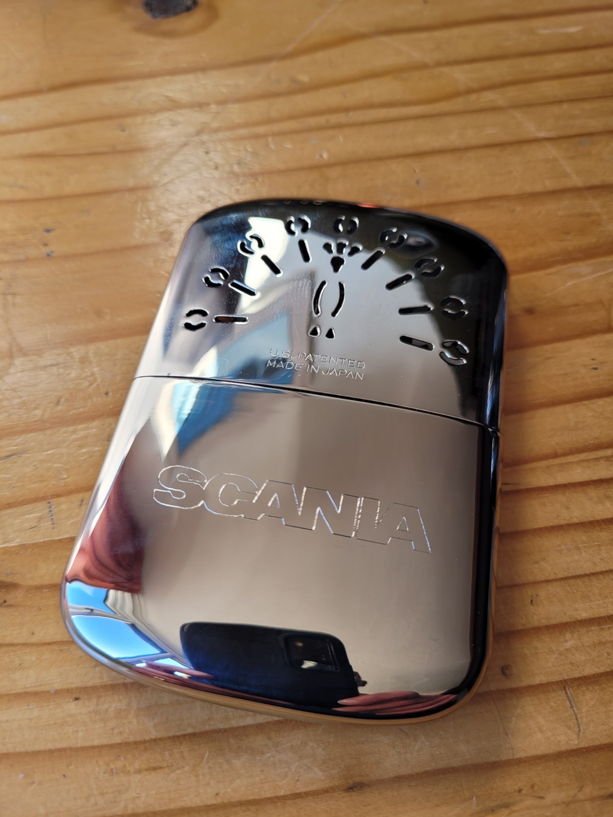 Scania Branded Peacock Hand Warmer