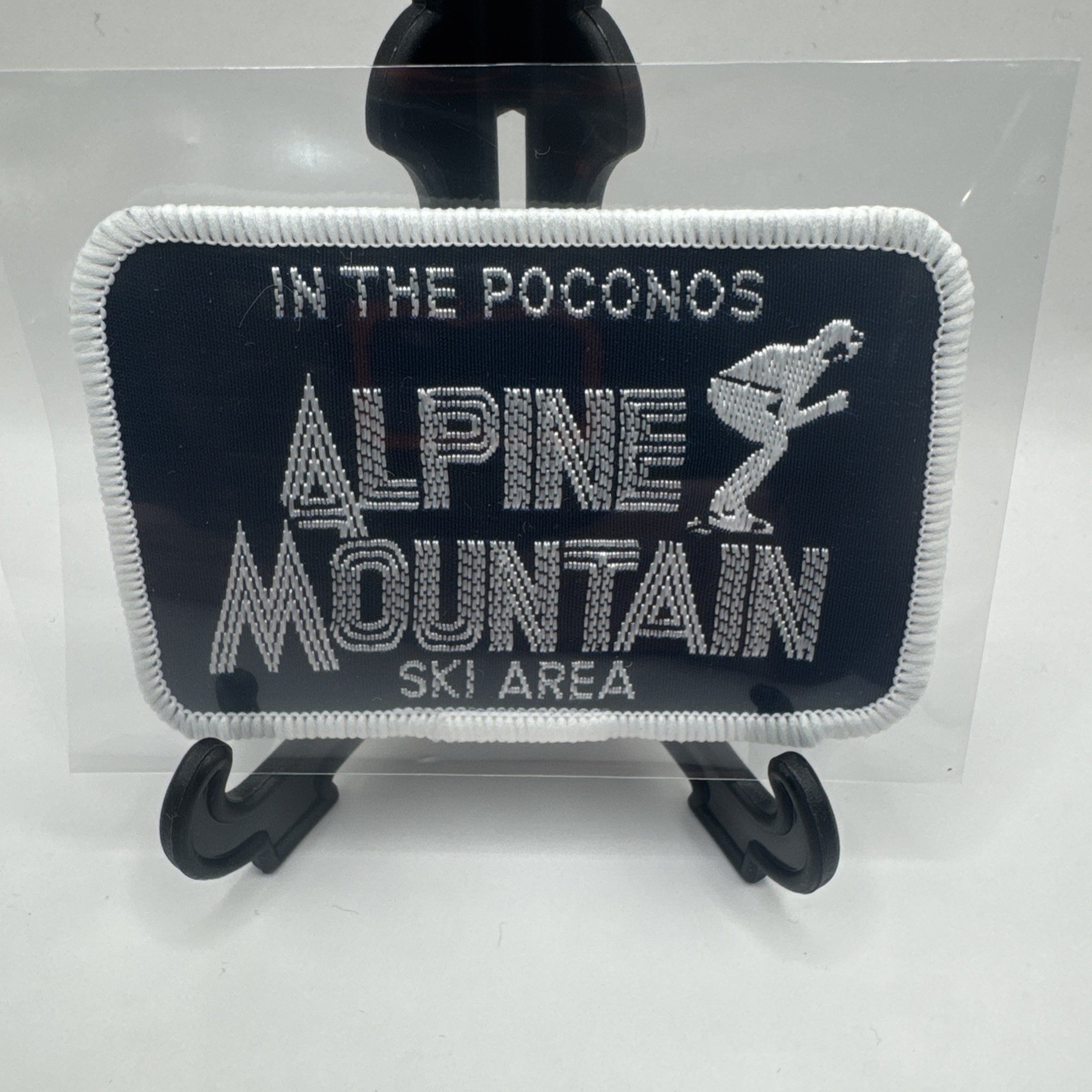 Vintage Ski Resort Patch Alpine Mountain Ski Area Poconos Iron On Rare