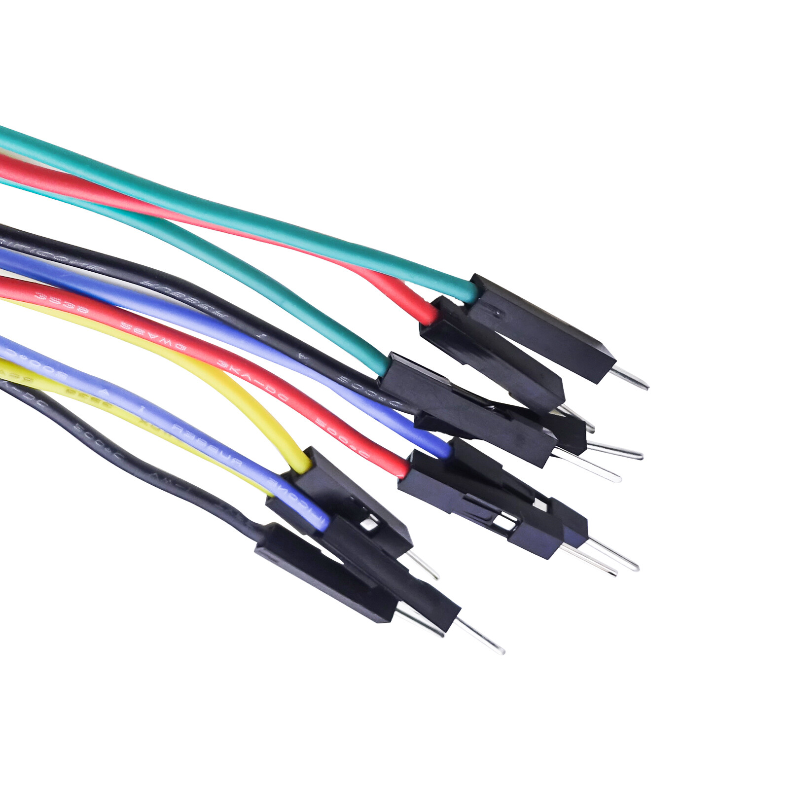 Peakelect Copper Alligator Clips to Breadboard Jumper Wires Flexible Silicone