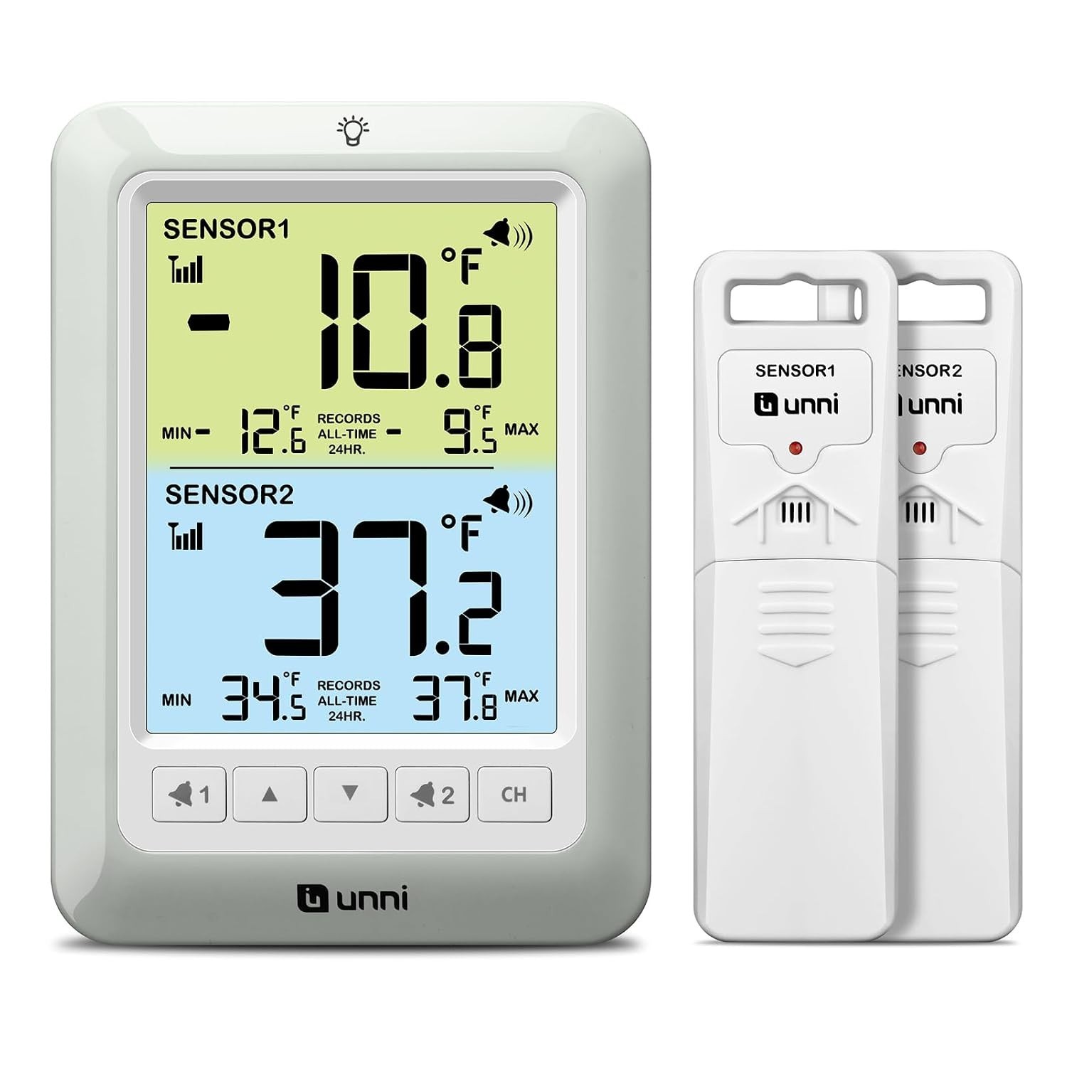Refrigerator Thermometer Wireless Digital Freezer Alarm Max Min Temperature 3pcs