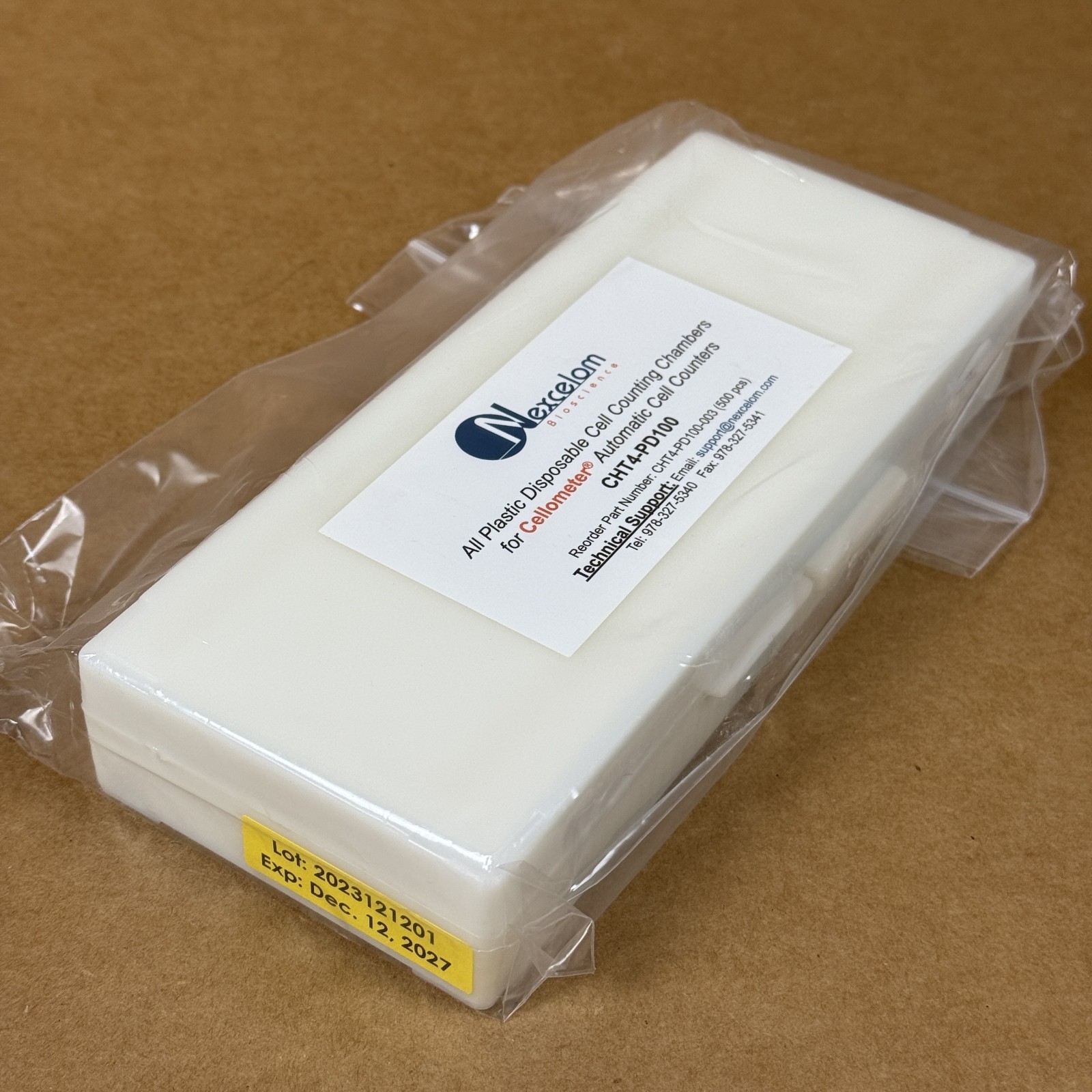 Nexcelom / Revvity CHT4-PD100 Cellometer Slides, 50 Count - Exp: Dec 12 2027