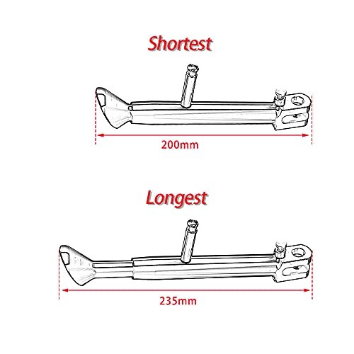 Adjustable Aluminium Side Kick Stand Kickstand Compatible with KAWASAKI EX250